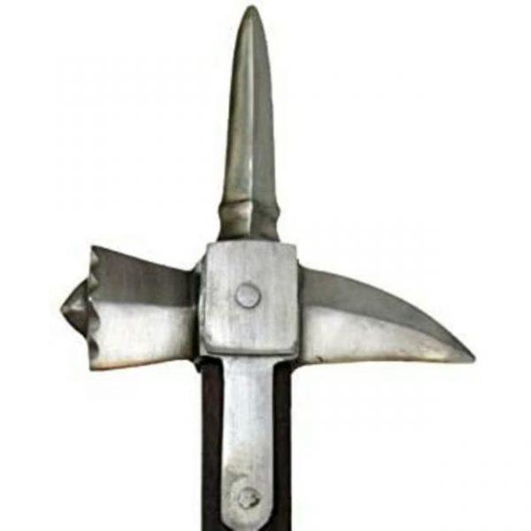 Medieval Warrior Functional Spiked Lucerne War Hammer - Image 2