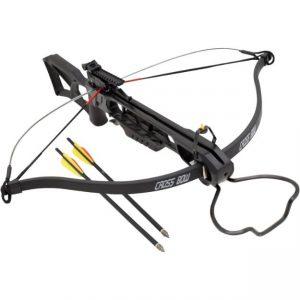 175 lb Black Hunting Crossbow + 2 Arrows/Bolts Rail Lube + Rope Cocking Device Snake Eye Tactical
