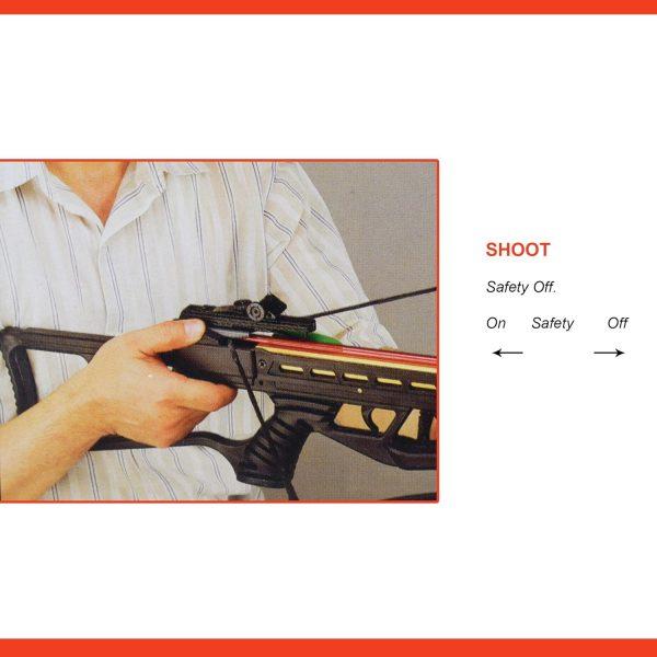 120 lb Black Pistol Crossbow Archery Hunting Gun W/ 2 Arrows/Bolts Snake Eye - Image 9