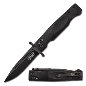 Elite Tactical - GUARDSMAN - Folding Knife w/Rapid Lock - ET-FDR012BK
