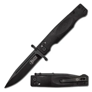 Elite Tactical - GUARDSMAN - Folding Knife w/Rapid Lock - ET-FDR012BK