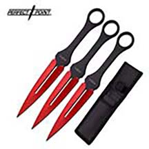 Perfect Point - Throwing Knives - Set of 3 - PP-105RD-9-3