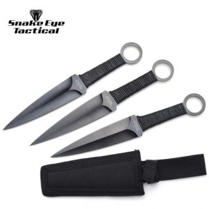 Snake Eye - Throwing Knives - Set of 3 - SE-024-3BK