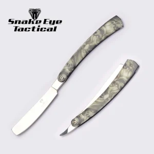 Snake Eye - Tactical Straight Razor Manual Folding Knife - SE-1362D5