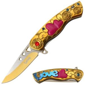 Snake Eye - Spring Assisted Knife - SE-5216GD