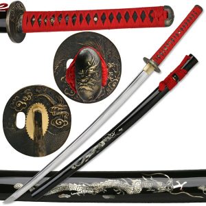 Ten Ryu - Hand Forged Samurai Sword with Cleaning Kit - MC-3059