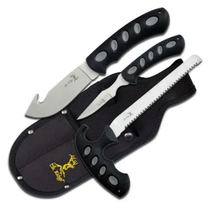 Elk Ridge - 3-PC Hunting Knife Set with Combo Sheath - ER-252
