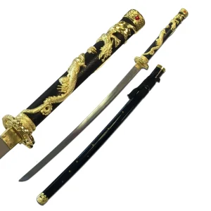 Ten Ryu - Handmade Fantasy Dragon Samurai Sword - TR-039BGD